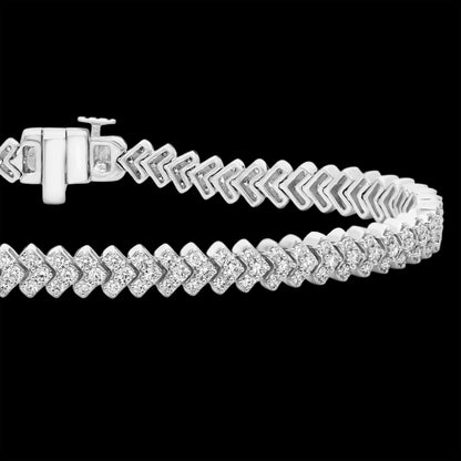 Diamond Chevron Tennis Braclet