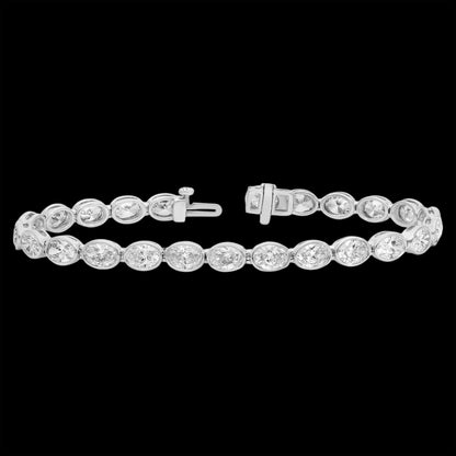 Oval Cut Diamond Tennis Braclet