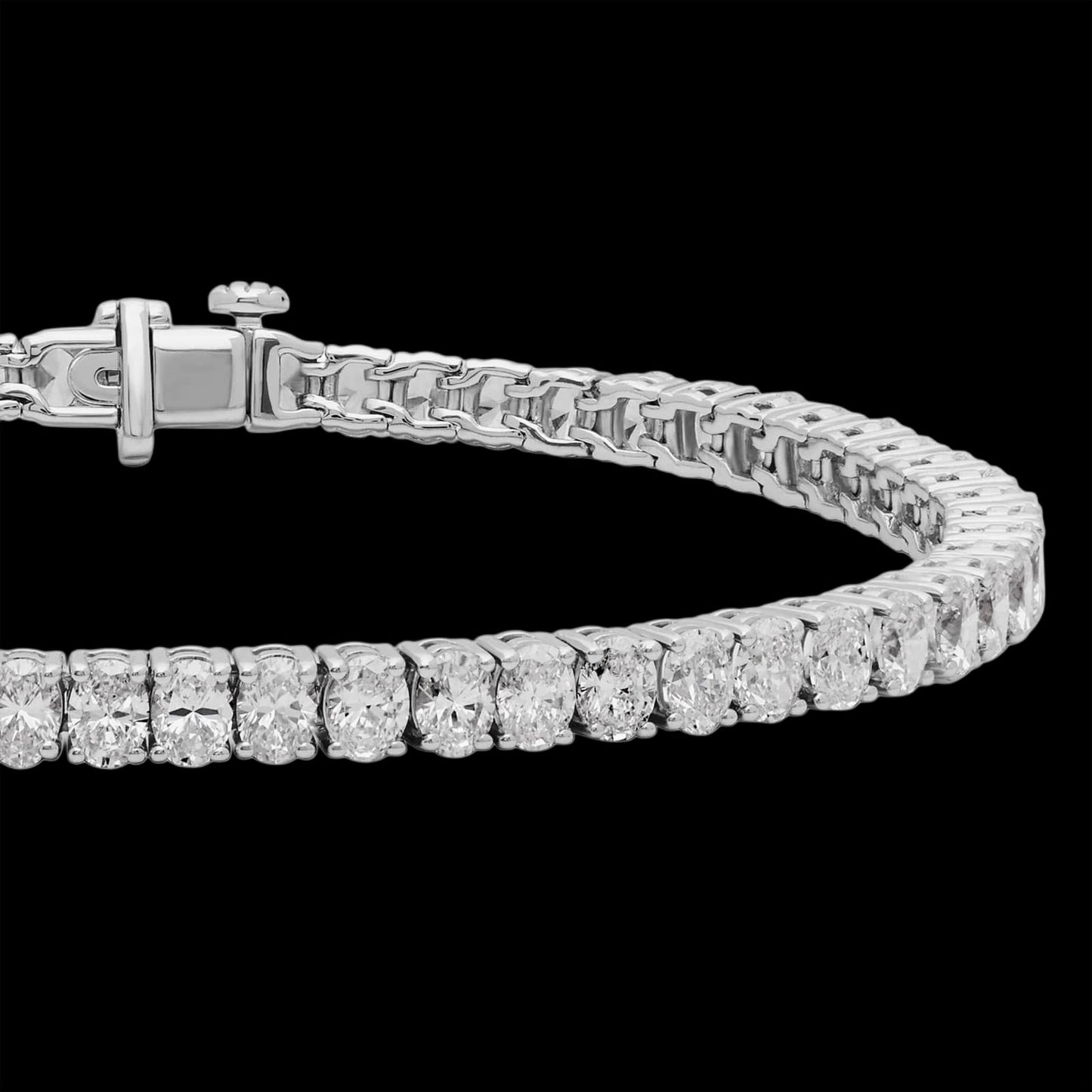 Oval Diamond Tennis Braclet