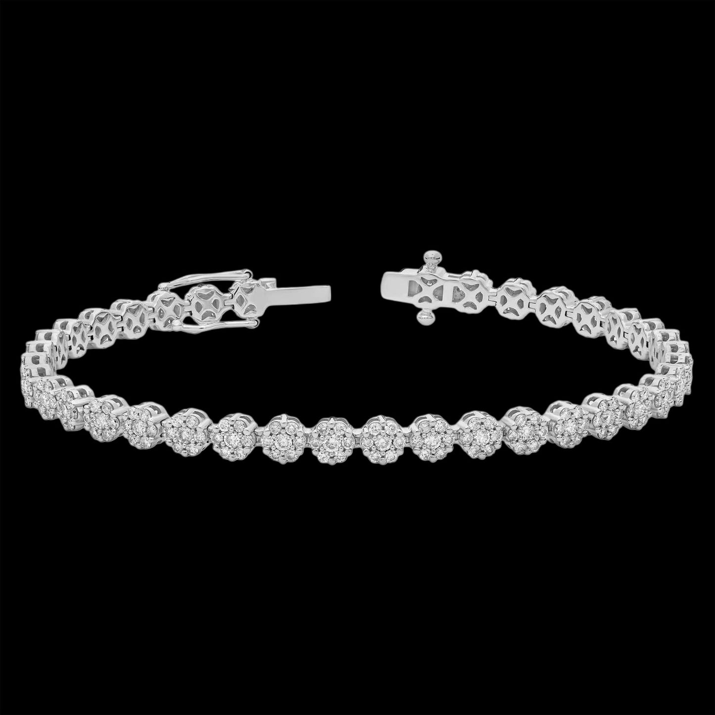 Flow Cluster Tennis Bracelet