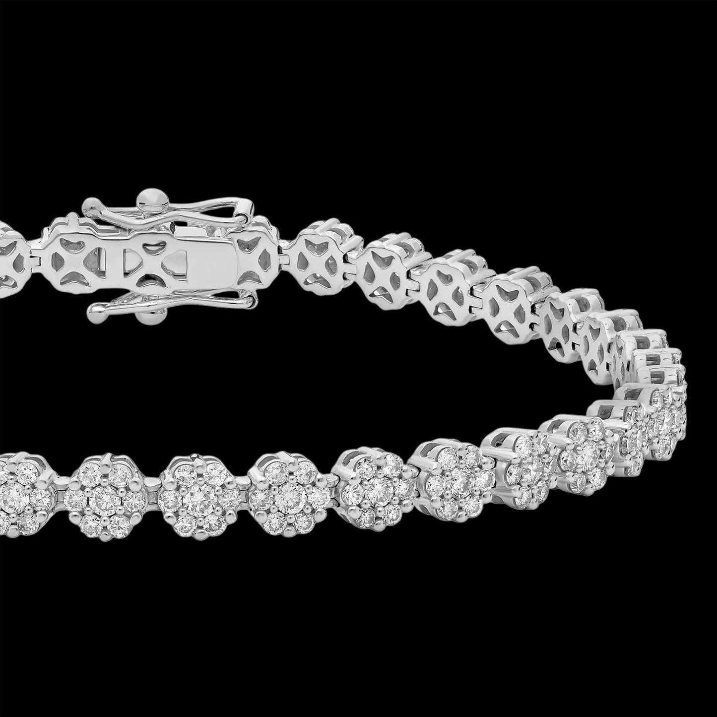 Flow Cluster Tennis Bracelet