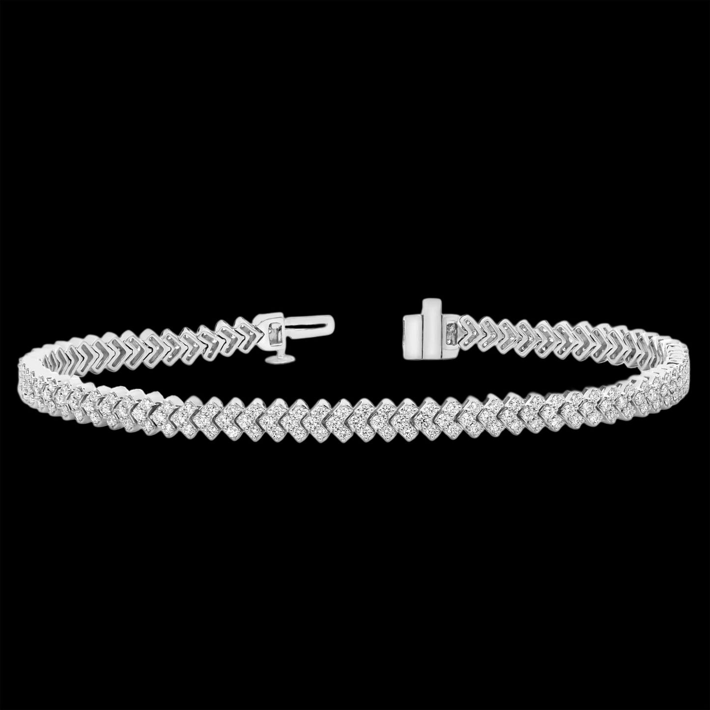 Diamond Chevron Tennis Braclet