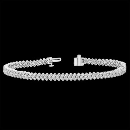 Diamond Chevron Tennis Braclet