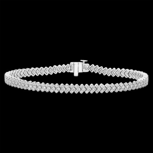 Diamond Chevron Tennis Braclet