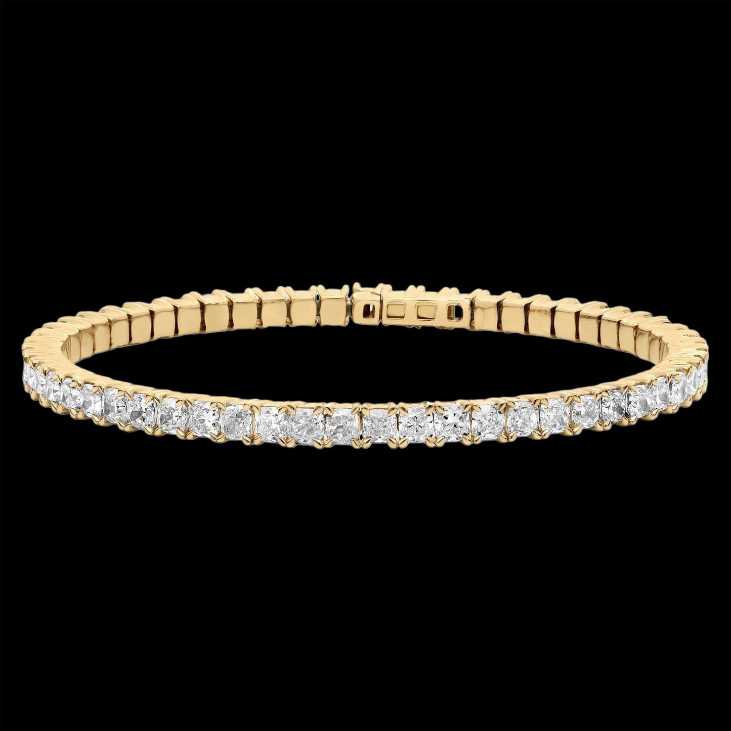 Diamond Cushion Flex Bangle Braclet