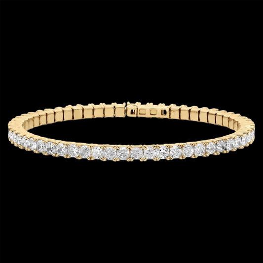 Diamond Cushion Flex Bangle Braclet